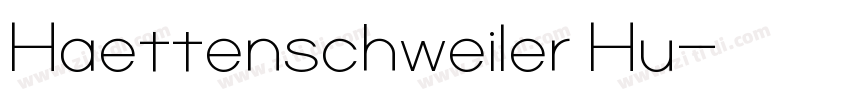 Haettenschweiler Hu字体转换